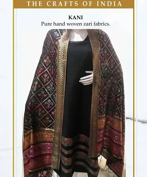 Pure Handwoven Zari Fabrics in Blacks